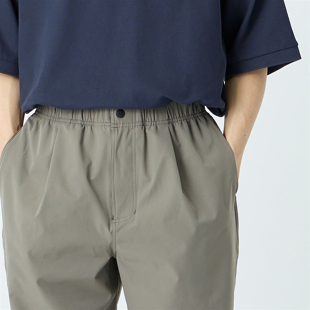 【JEANS FACTORY】ウォーターリパレントストレッチウーブンパンツ チャコール S