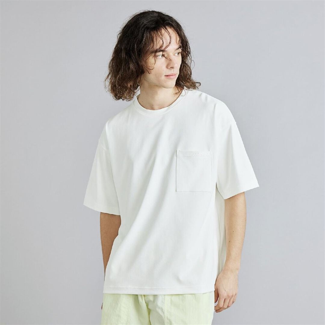 アンチスウェット ポケットTシャツ マシュマロホワイト S