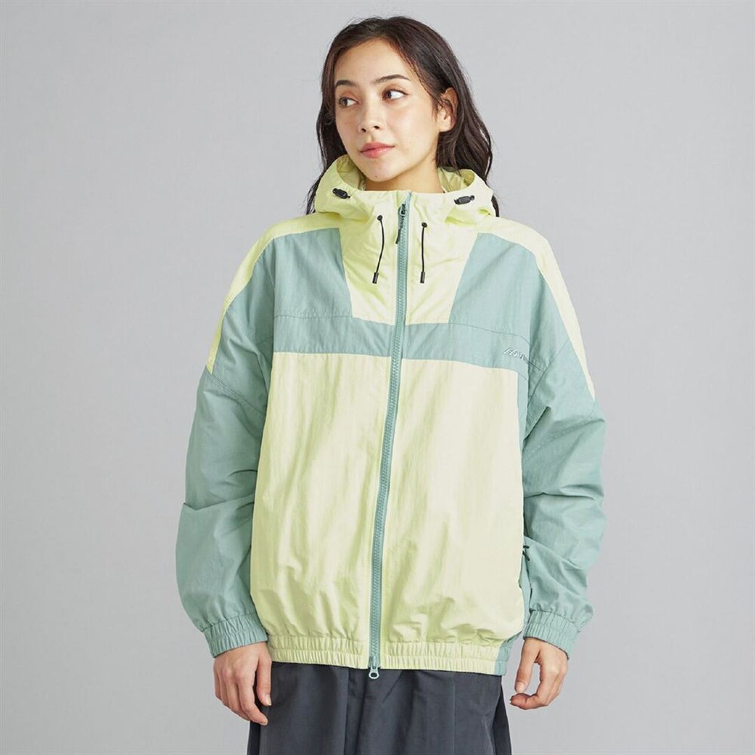 ウォーターリパレントフーディートラックブルゾン シルバングリーン 2XL
