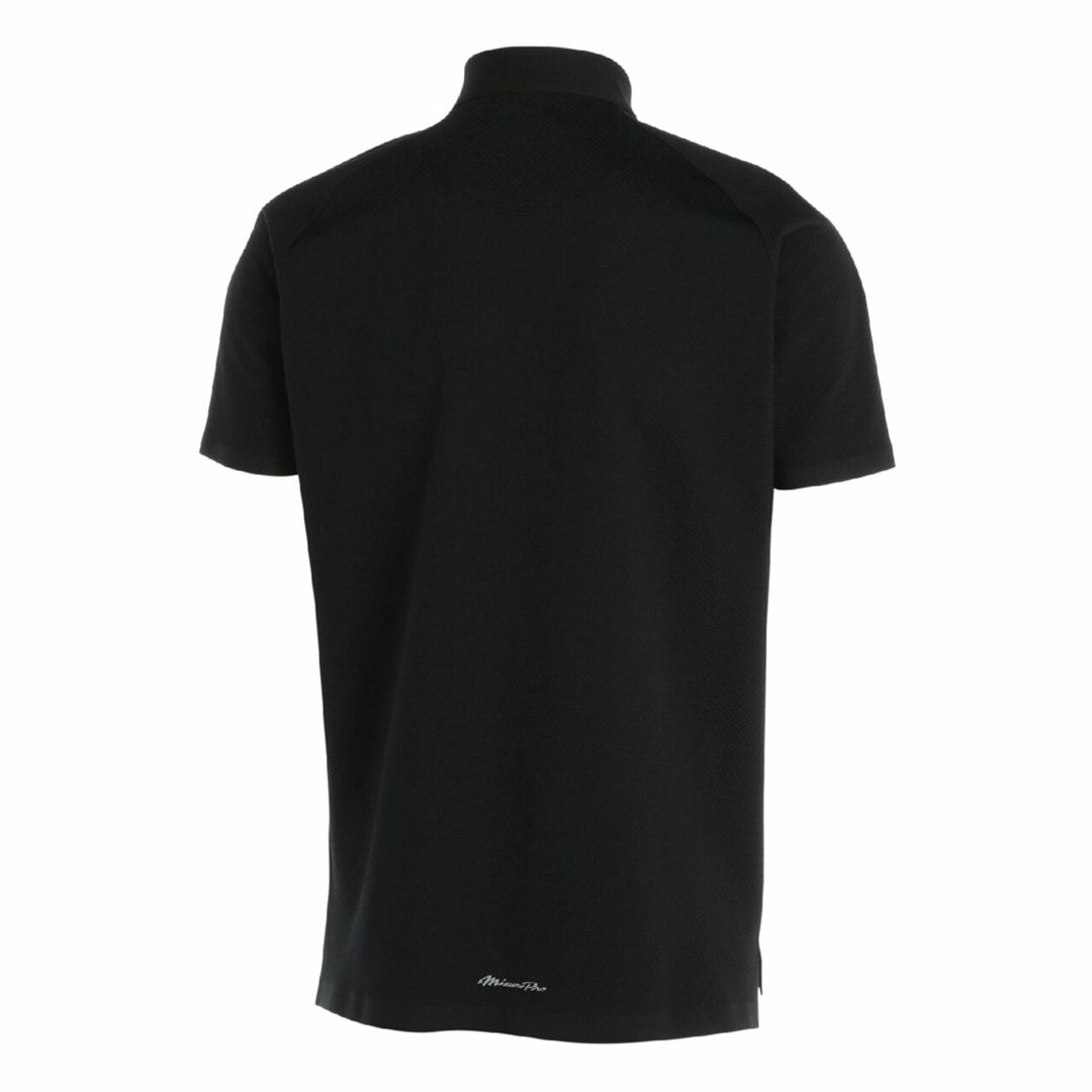 【ミズノ直営限定／ミズノプロ】半袖ボタンダウンシャツ ブラック 3XL