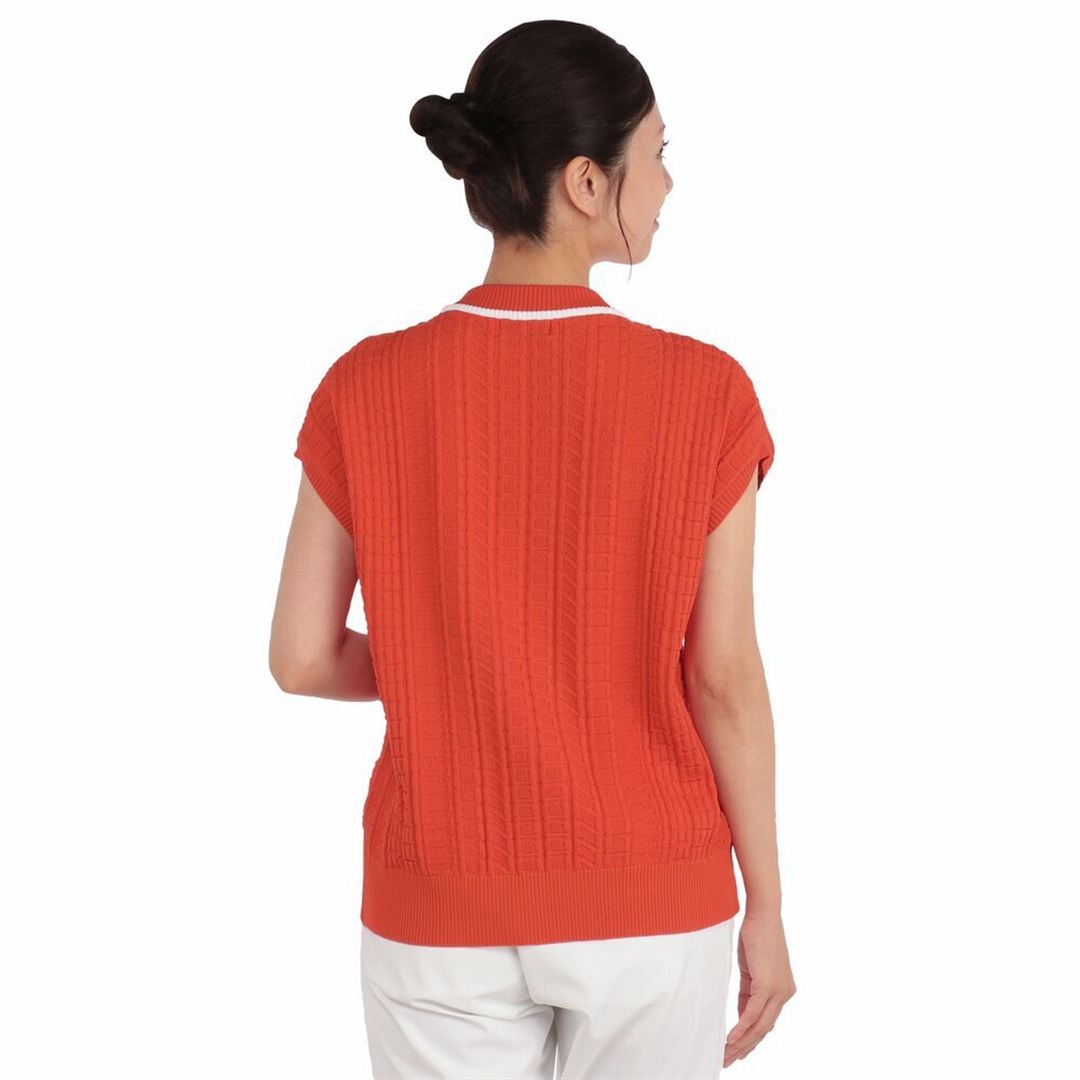 ミズノロゴニットモックネックシャツ レッド XL