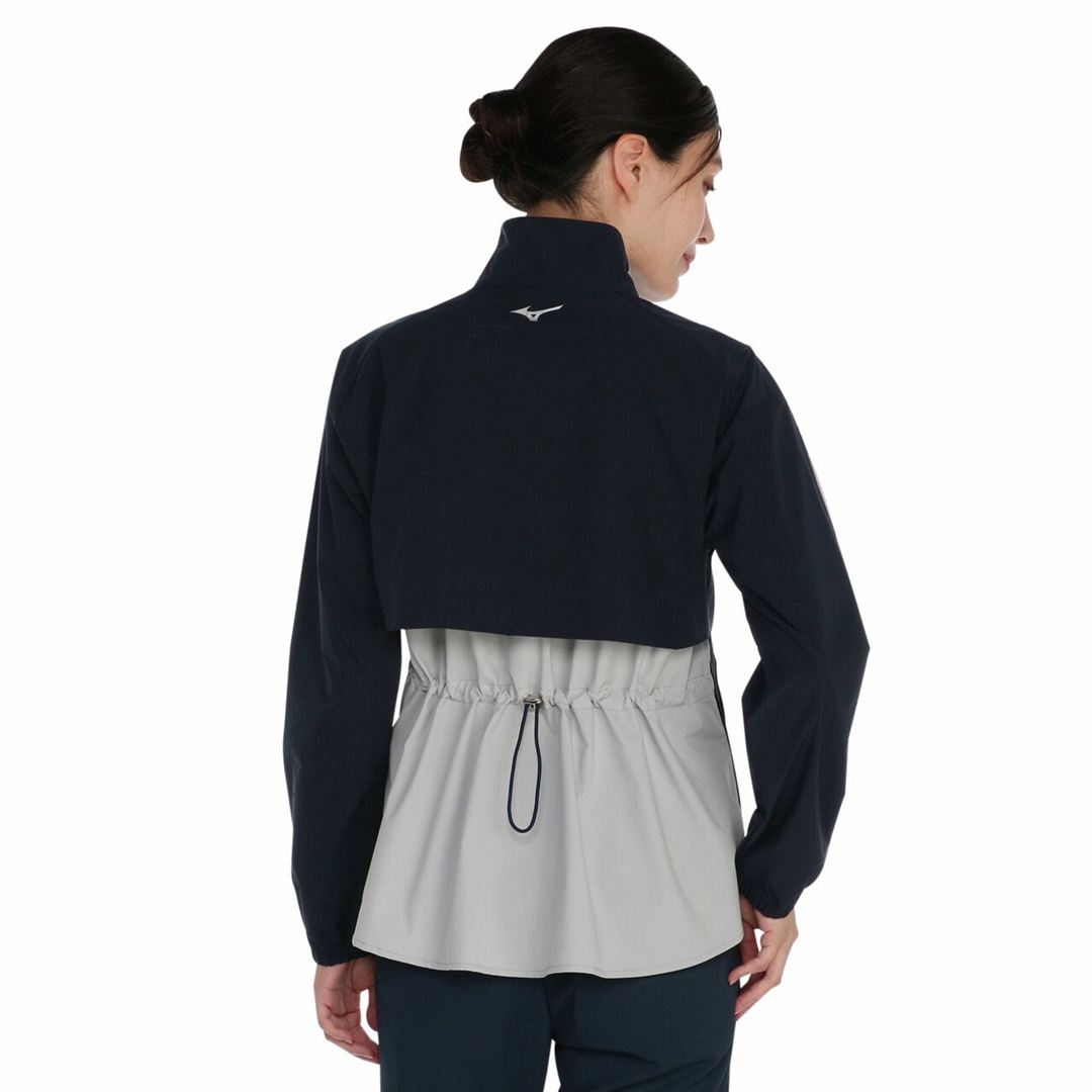 【MGFコレクション】ウォーターリパレントストレッチジャケット ネイビー S