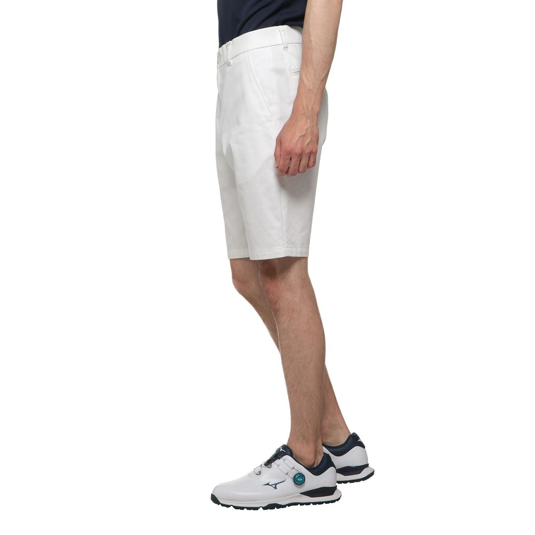 撥水ストレッチハーフパンツ ホワイト M