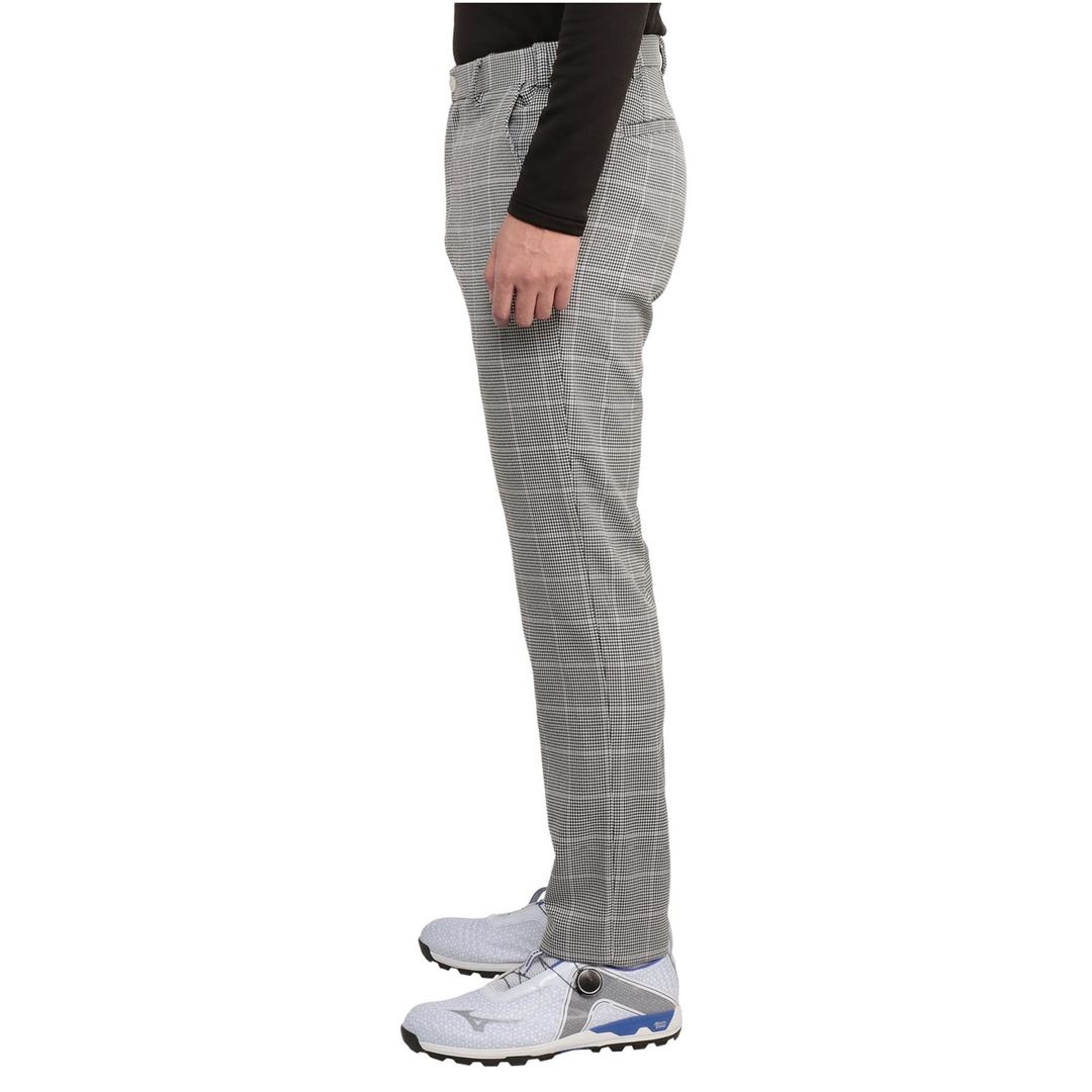 5FLEXストレッチテーパードパンツ ハウンドトゥース M