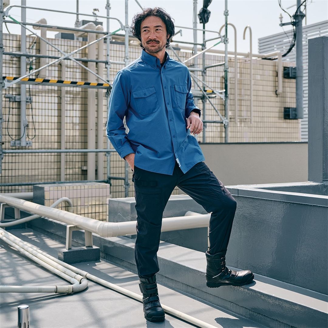 【ミズノ公式オンライン限定】ストレッチシャツ ブルー M