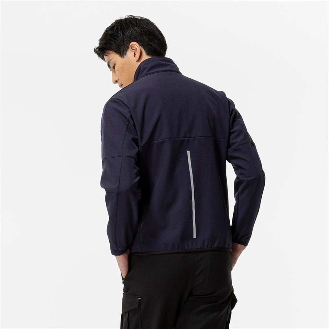 【防風】テックシールドジャケット ストレッチ ネイビー XL