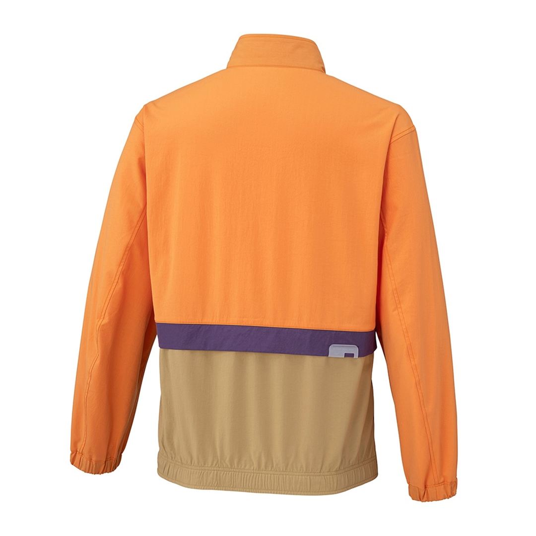 【ミズノ公式オンライン限定】ストレッチ撥水ブルゾン(制電) オレンジ×ベージュ XL