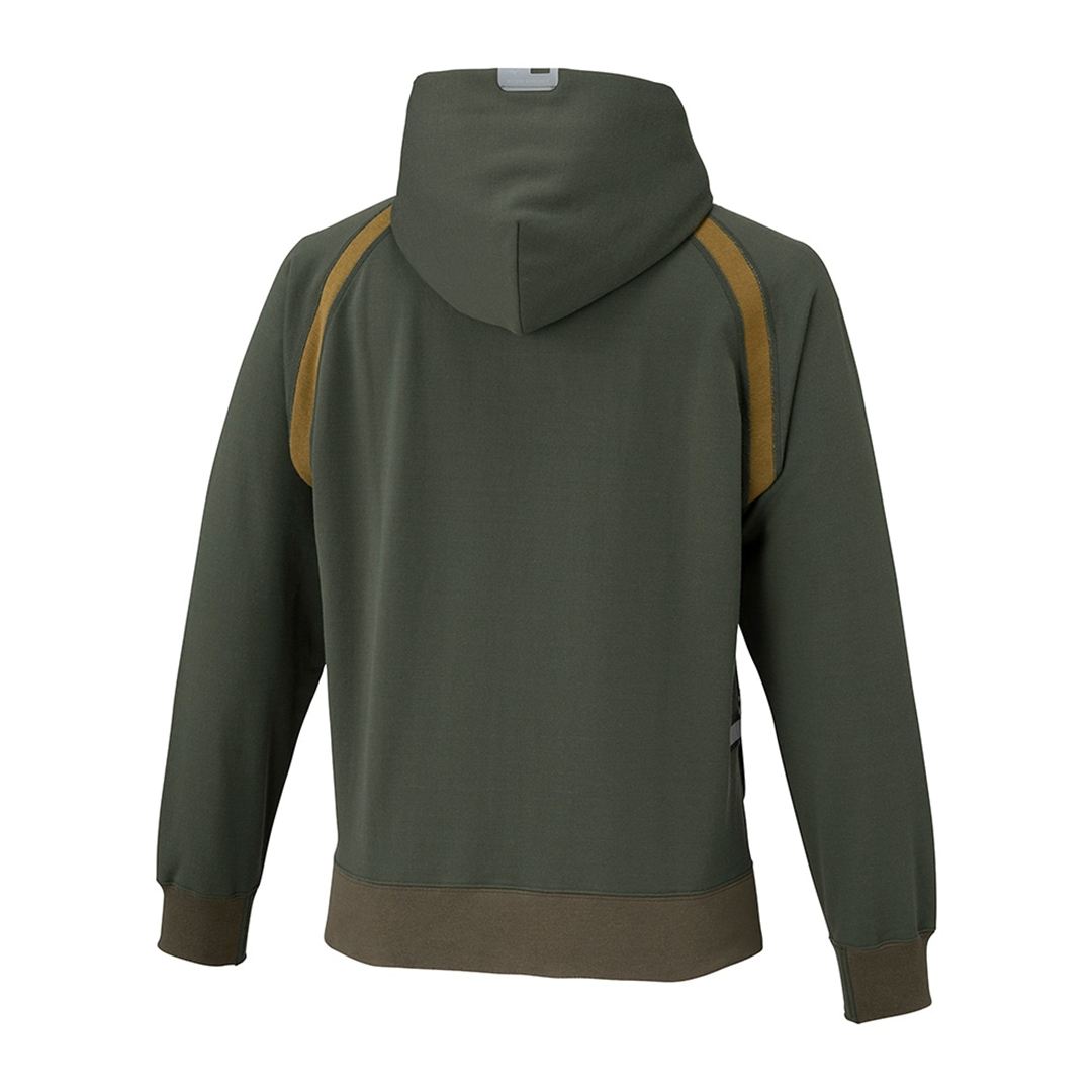 【ミズノ公式オンライン限定】ジップアップフーディスウェット カーキ XL