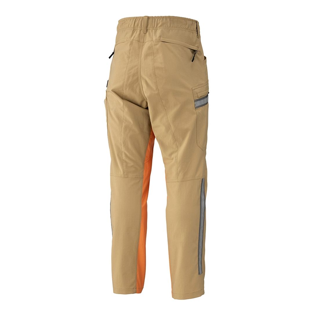 【ミズノ公式オンライン限定】ストレッチ撥水カーゴパンツ(制電) ベージュ×オレンジ XL