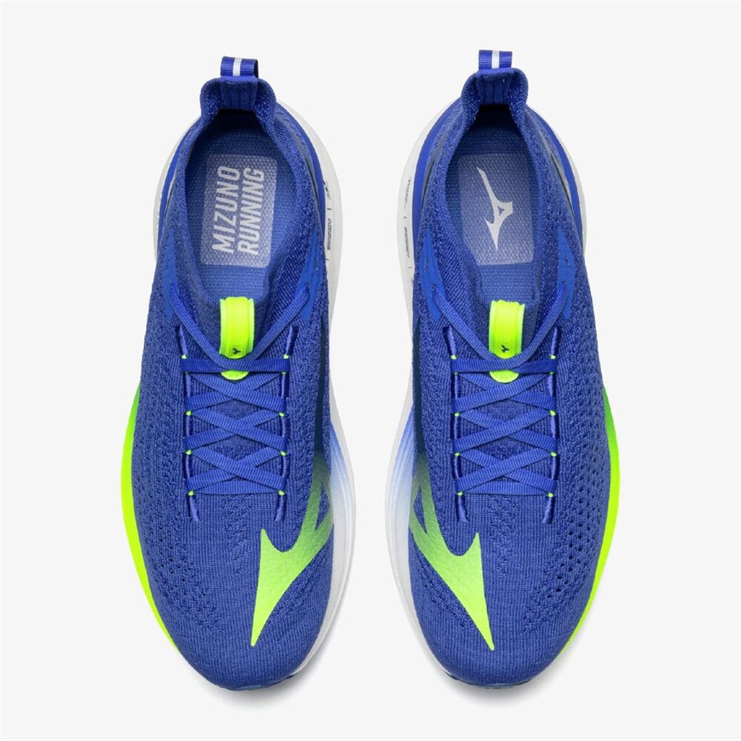 MIZUNO NEO VISTA2(スピードワーク／テンポ走) ブルー×ホワイト×イエロー 25.0