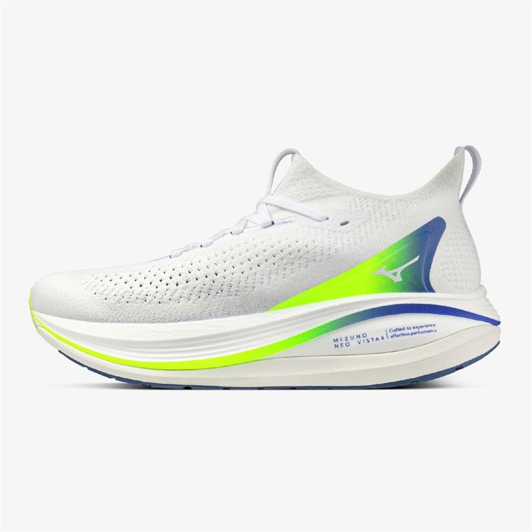 MIZUNO NEO VISTA2(スピードワーク／テンポ走) ホワイト×ブルー×イエロー 23.0