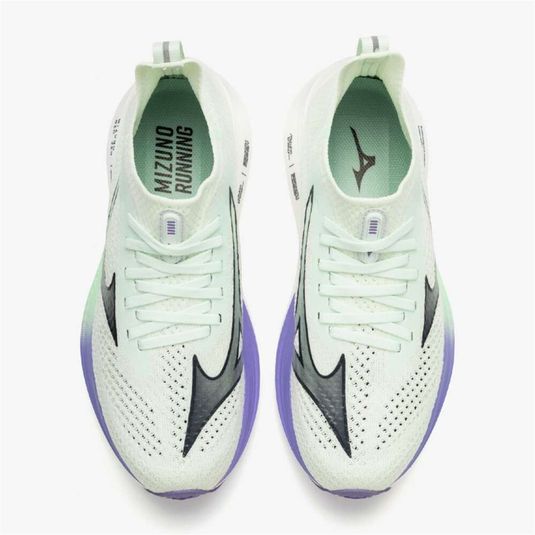 MIZUNO NEO ZEN(ランニング) ライトグリーン×ブラック×パープル 22.5