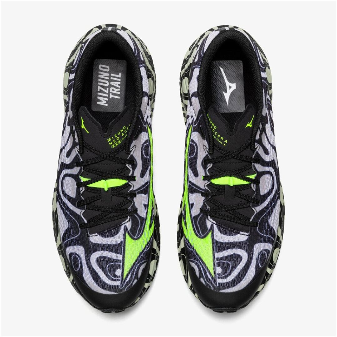 【ミズノ直営限定】MIZUNO NEO ACCERA(トレイル) ブラック×イエロー×ホワイト 23.0