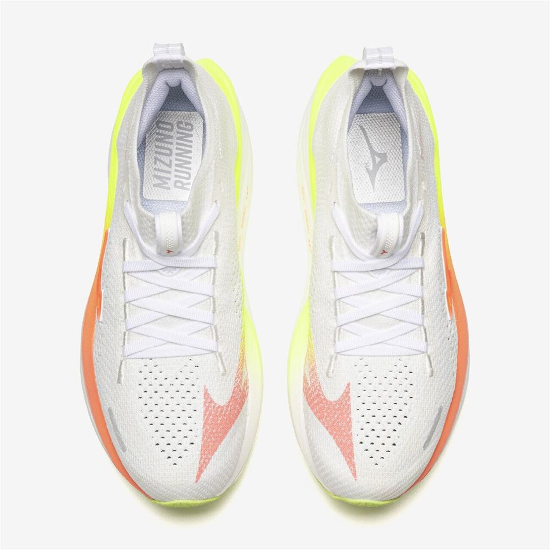 MIZUNO NEO VISTA3(スピードワーク／テンポ走) ホワイト×コーラルピンク×イエロー 25.5