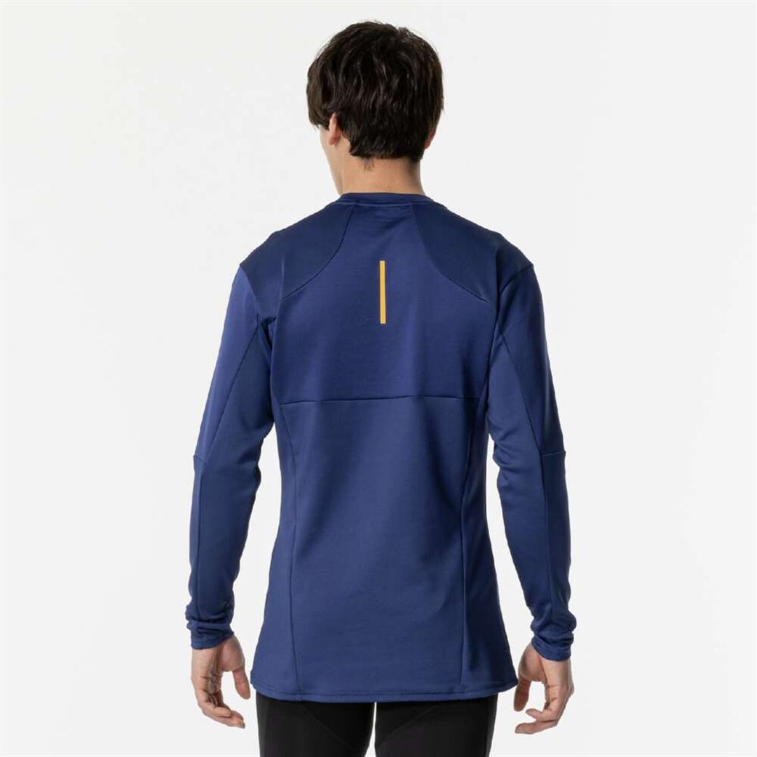 【発熱】ミズノサーマルチャージTシャツ(長袖／オーロラ) エステートブルー S