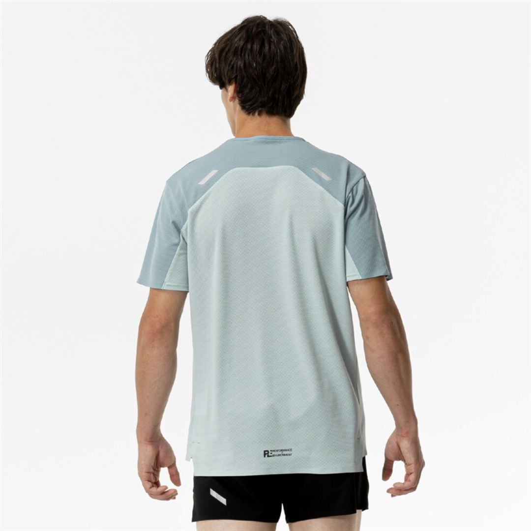 【汗処理／通気】ドライエアロフロープレミアムTシャツ クラウドブルー S