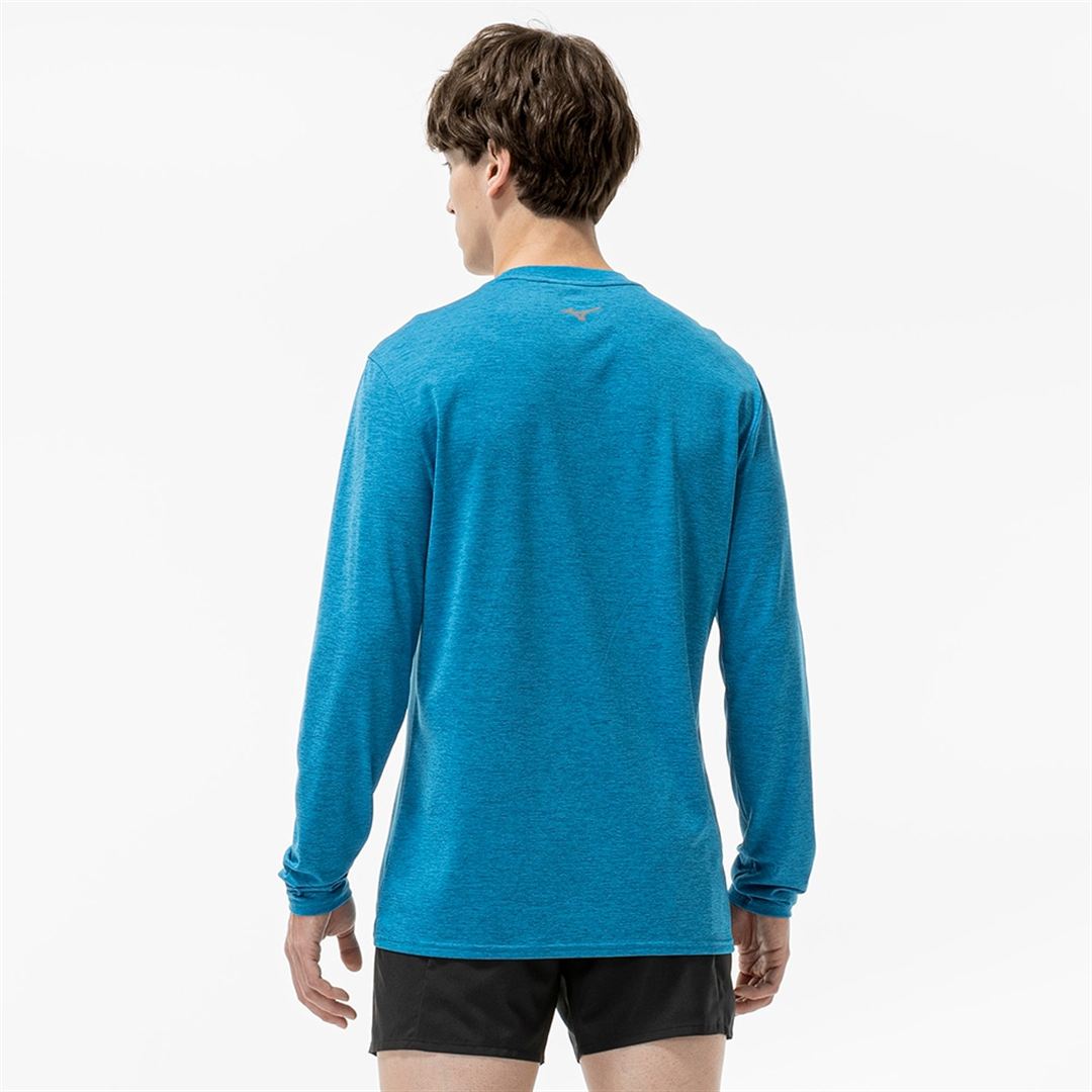 クイックドライTシャツ(長袖) ブルージュエル XL