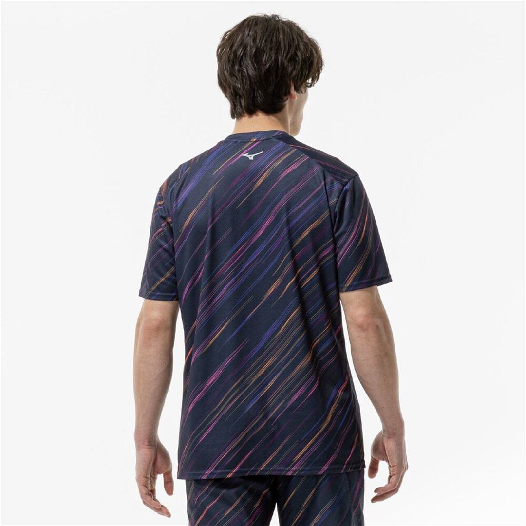 クイックドライ グラフィック Tシャツ ハナビ S
