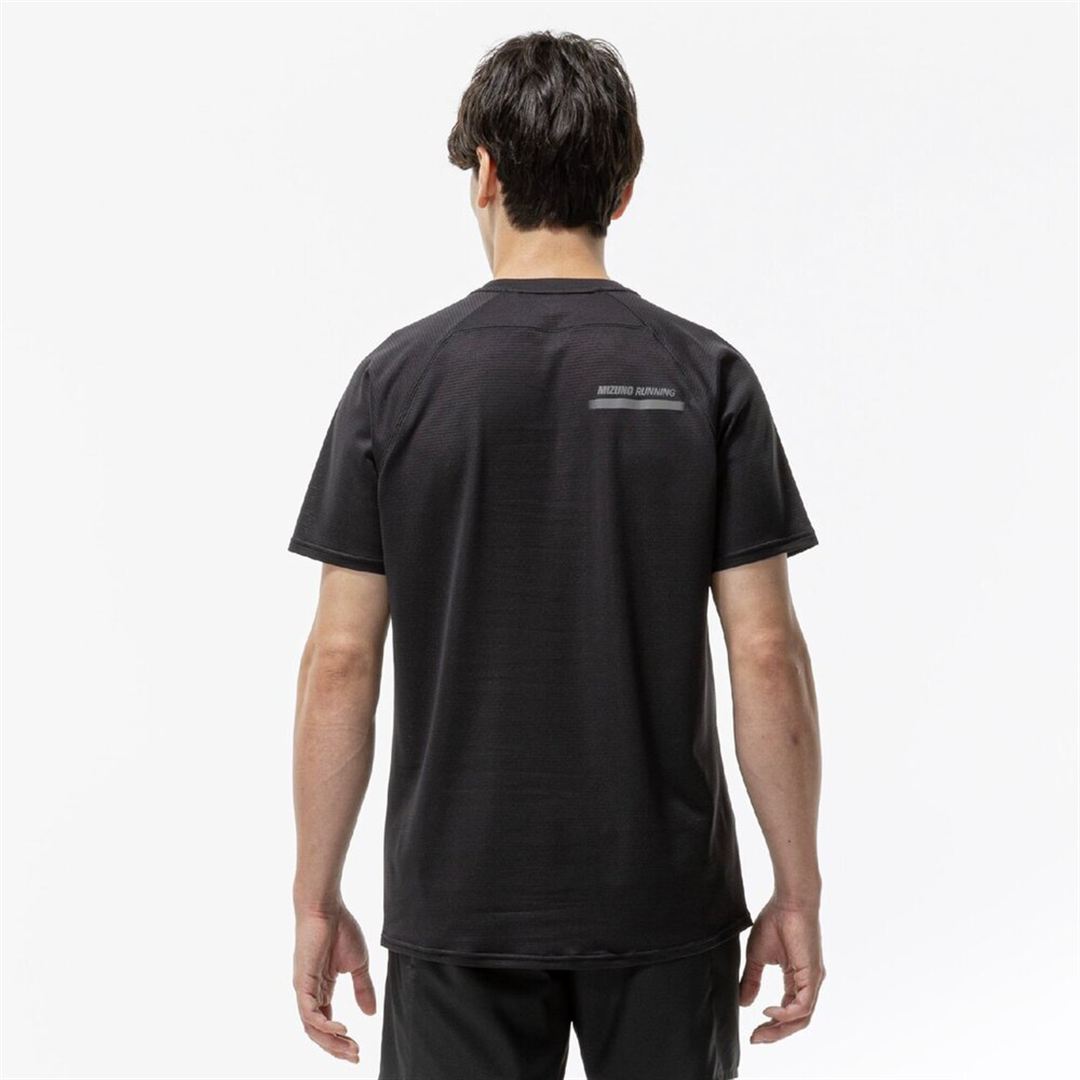 【汗処理／通気】ドライエアロフローTシャツ ブラック S