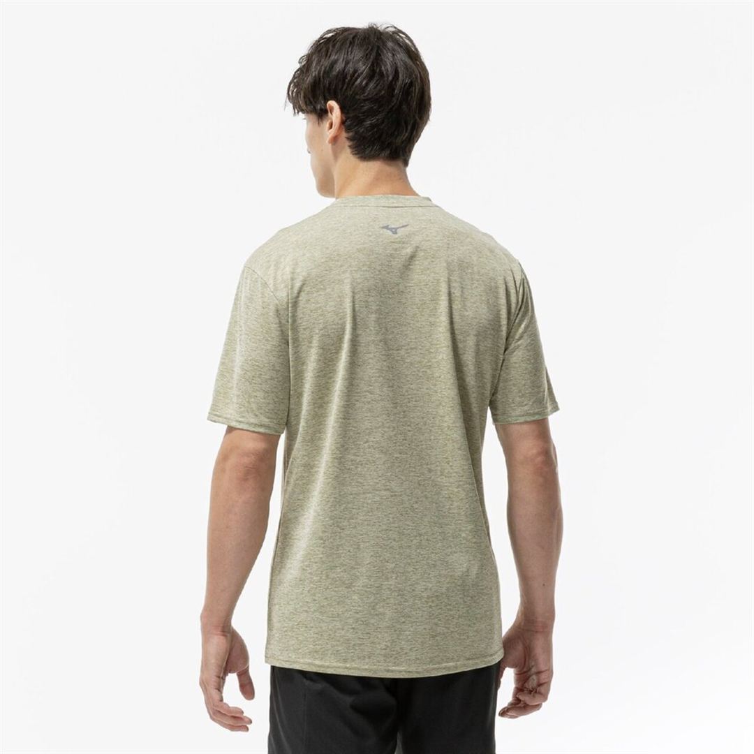 【ミズノ直営限定】クイックドライ ビッグロゴTシャツ エルム XL