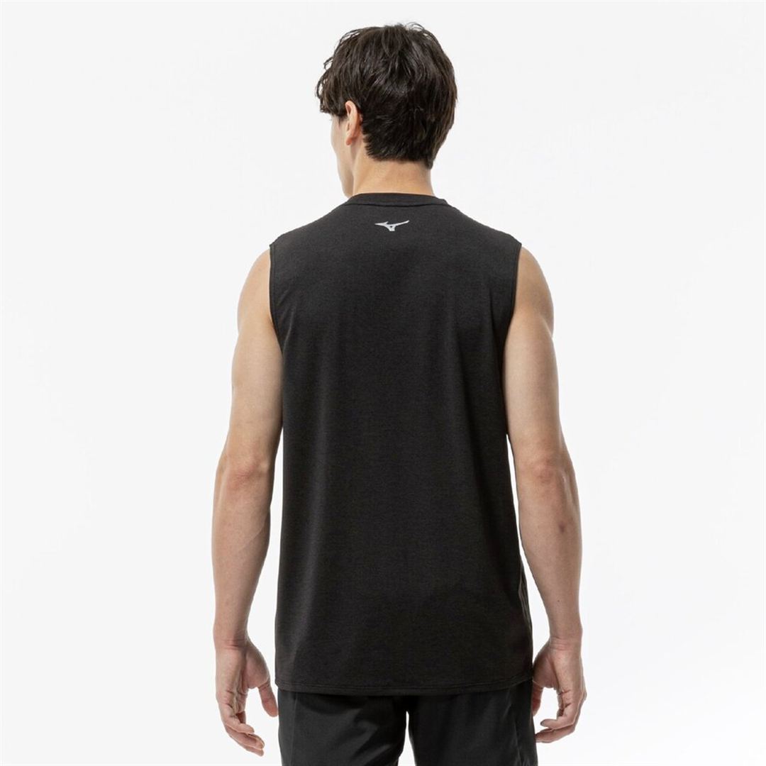 【ミズノ直営限定】クイックドライ スリーブレスTシャツ ブラック XL