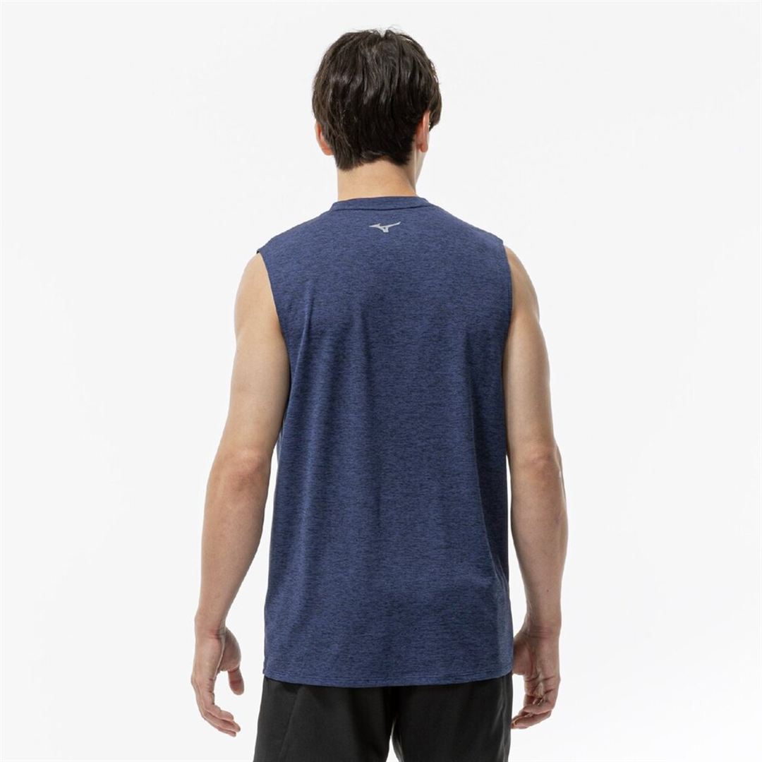 【ミズノ直営限定】クイックドライ スリーブレスTシャツ エステートブルー XL