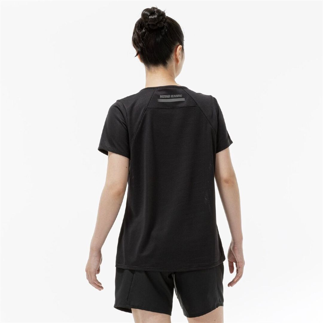 【汗処理／通気】ドライエアロフローTシャツ ブラック S