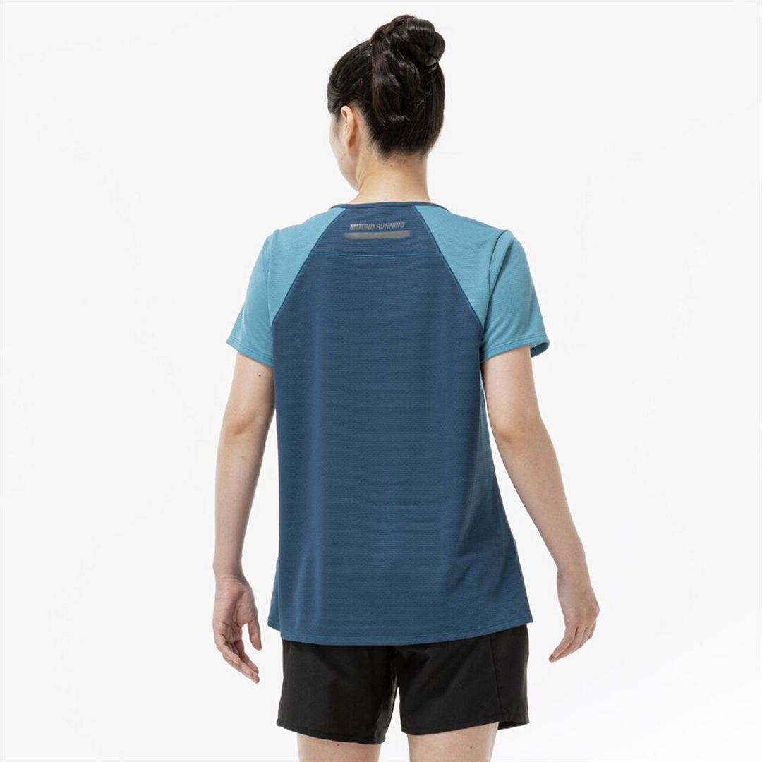 【汗処理／通気】ドライエアロフローTシャツ セイラブルー S