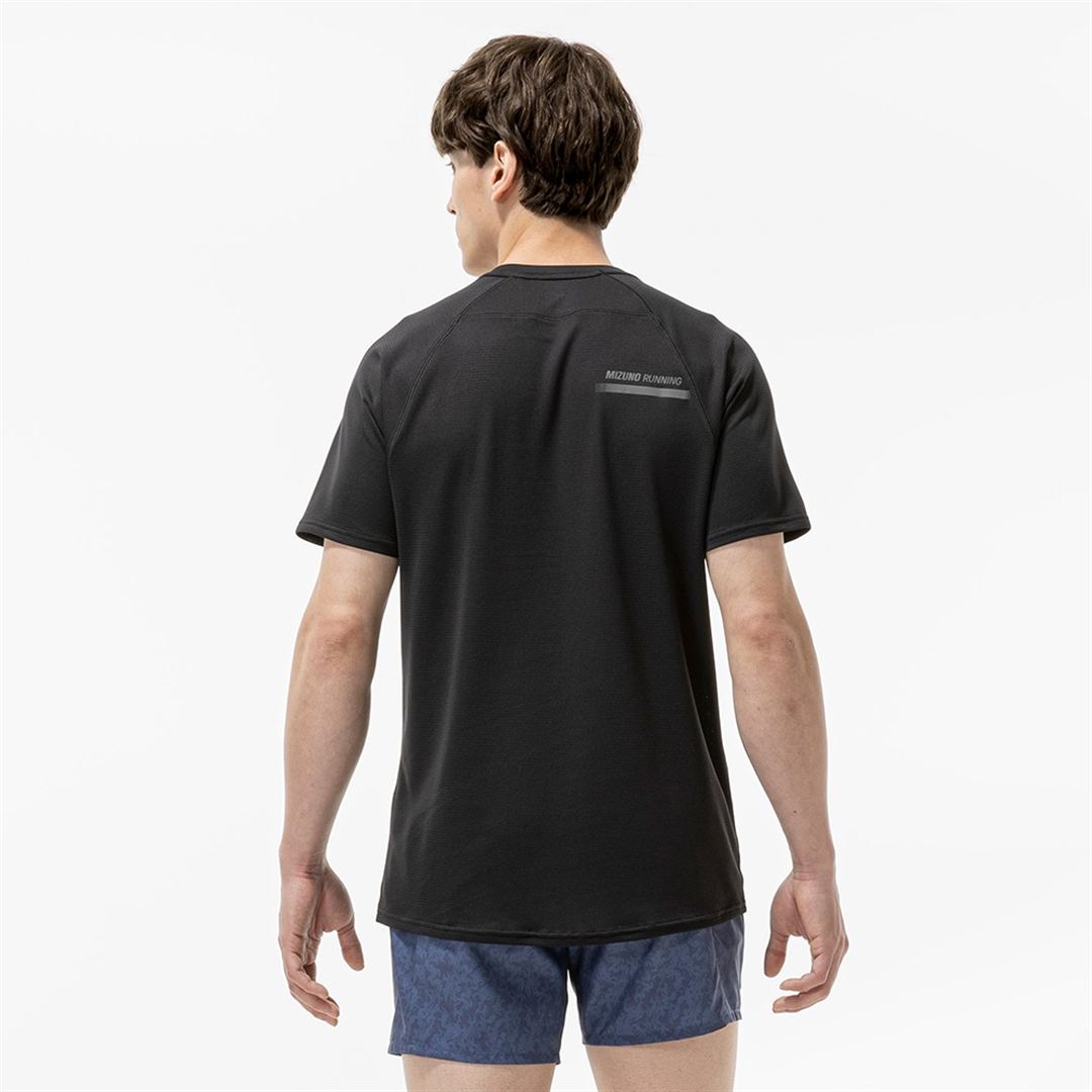 【汗処理／通気】ドライエアロフローTシャツ ブラック XL