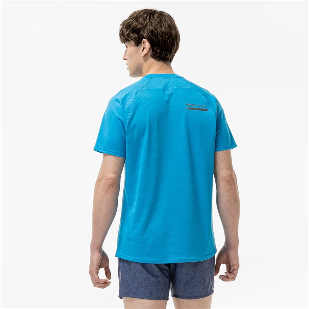 【汗処理／通気】ドライエアロフローTシャツ ブルージュエル XL