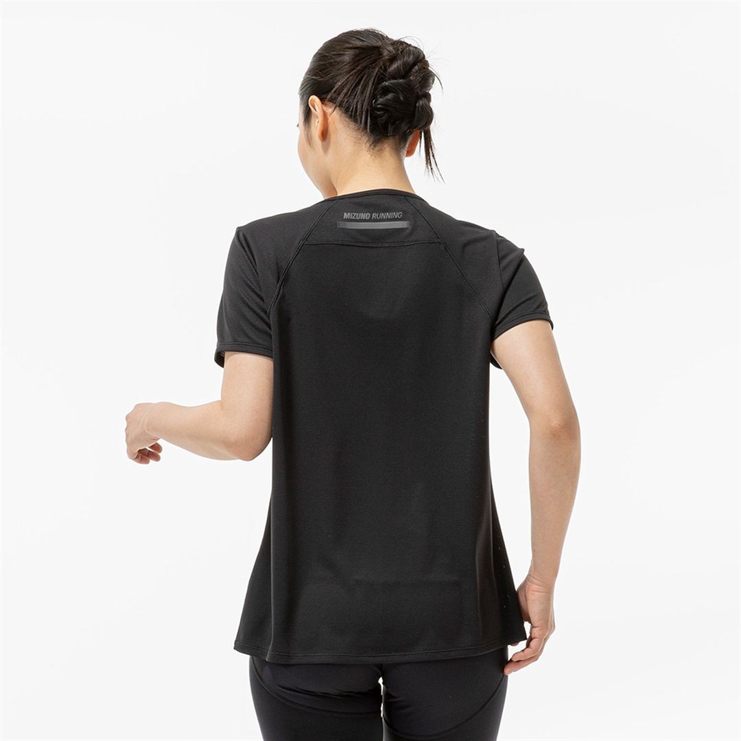【汗処理／通気】ドライエアロフローTシャツ ブラック M