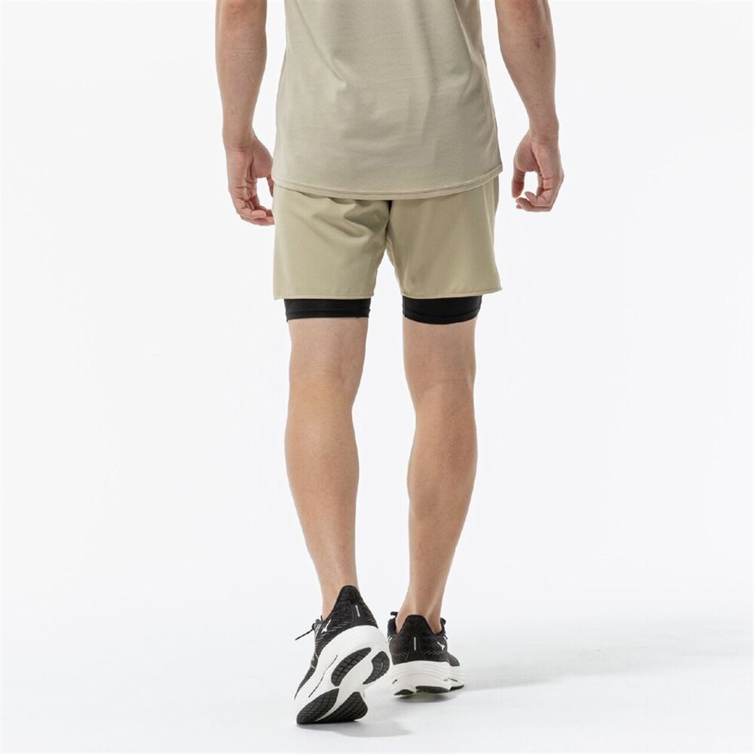 【ミズノ直営限定】ランニング ハーフパンツ インナータイツ付 エルム XL