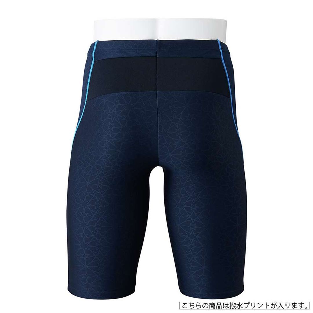 アクアフィットネス用EZ SWIM ハーフスパッツ ネイビー×ライトブルー S