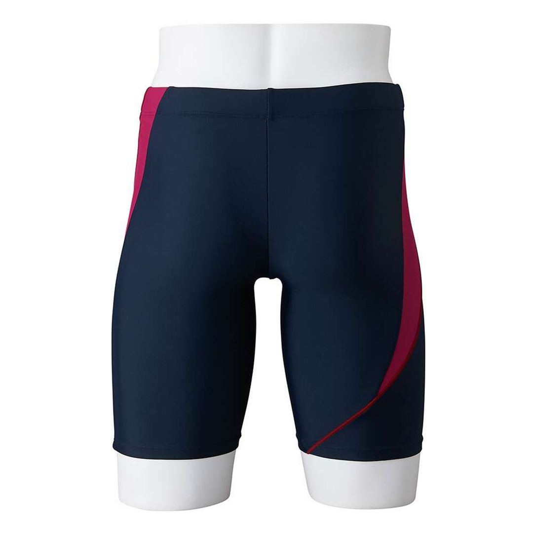 アクアフィットネス用ハーフスパッツ(立体カップ付) ネイビー×レッドグローブ M