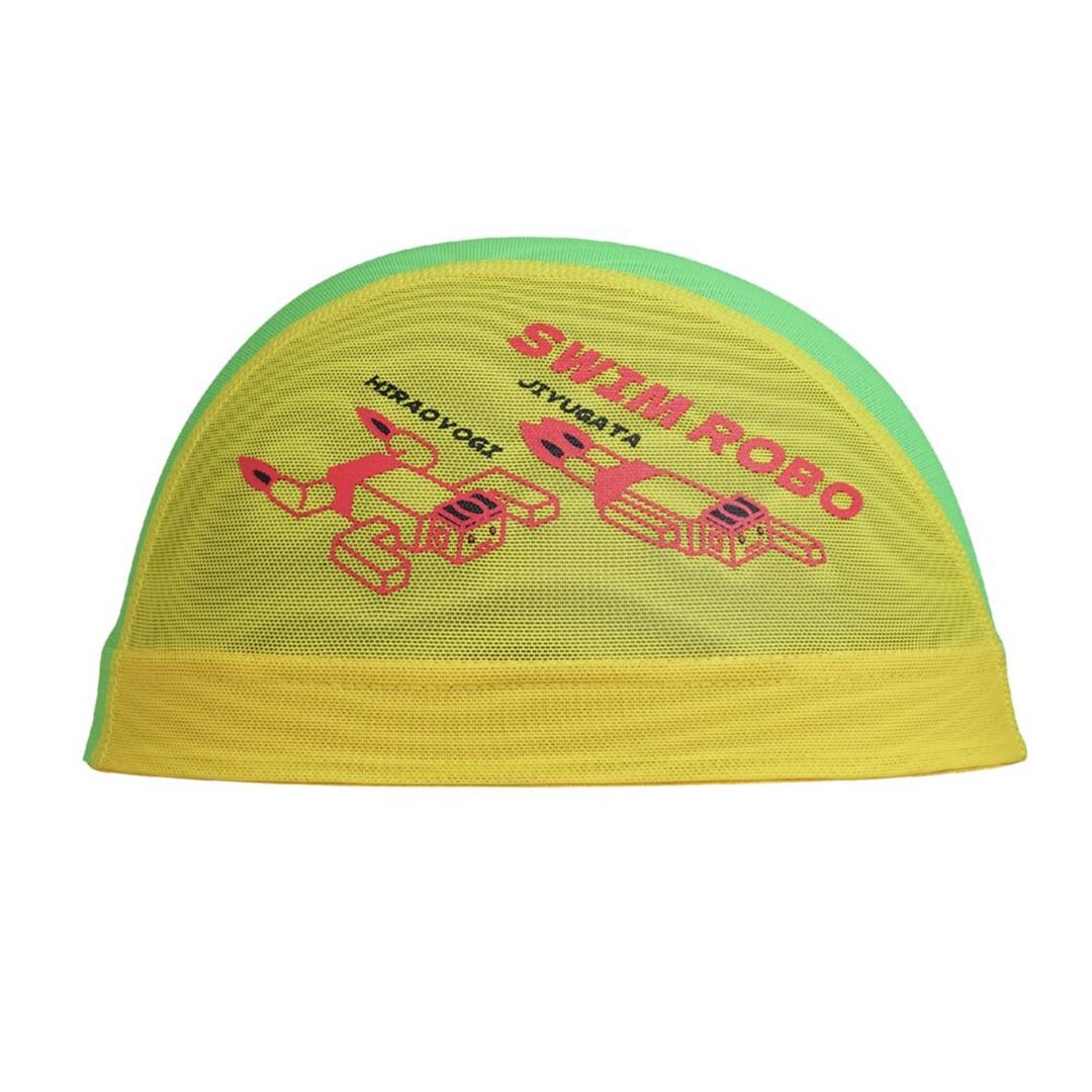 メッシュキャップ イエロー×ライム M