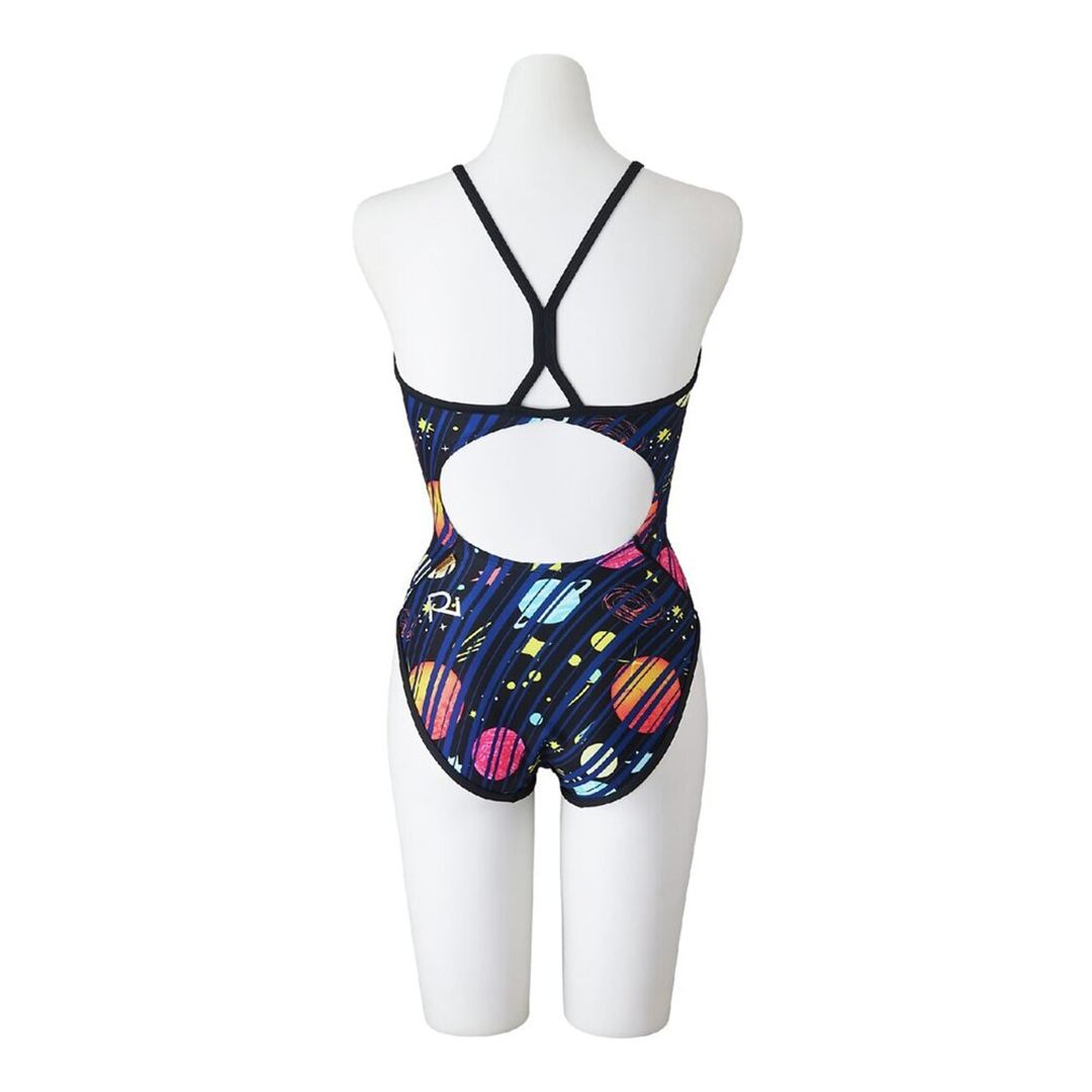 【Ri Collection】競泳練習用ミディアムカット ブラック XL