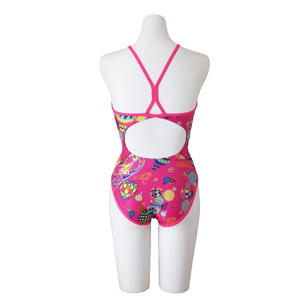 【Ri collection】競泳練習用ミディアムカット ローズ XS