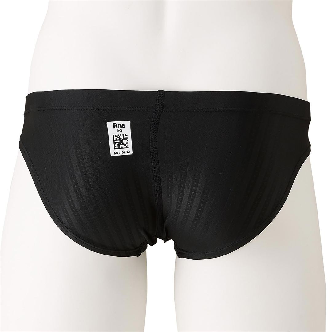 【STREAM ACE】競泳用Vパンツ ブラック×レッド 140