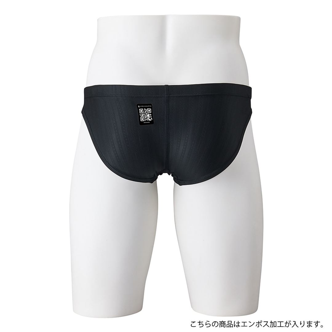【STREAM ACE】競泳用Vパンツ ブラック×レッド XS