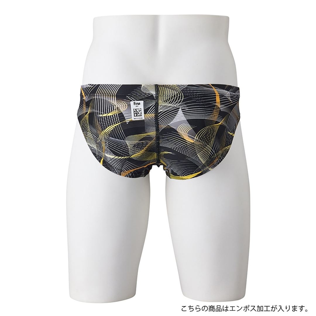 競泳用Vパンツ ブラック×グレー S