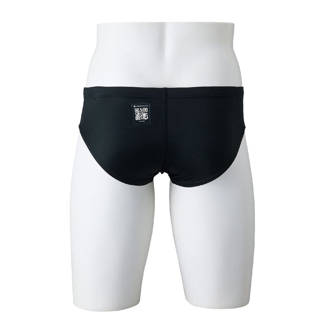 【GX・SONIC STREAM】競泳用Vパンツ ブラック×レッド XL
