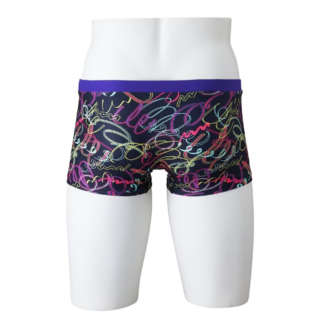 【Ri Collection】競泳練習用ショートスパッツ ブラック XL