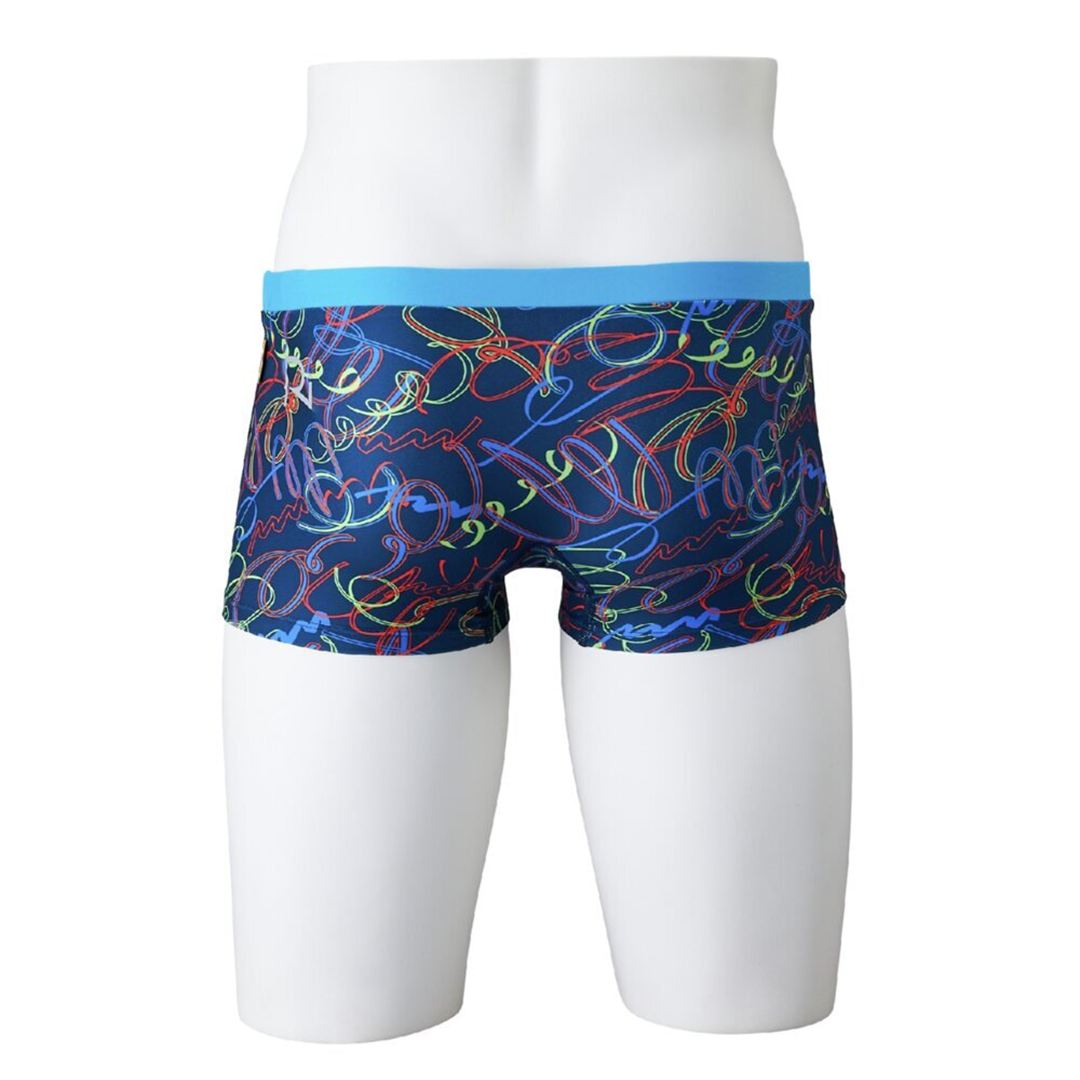 【Ri Collection】競泳練習用ショートスパッツ ブルー XL