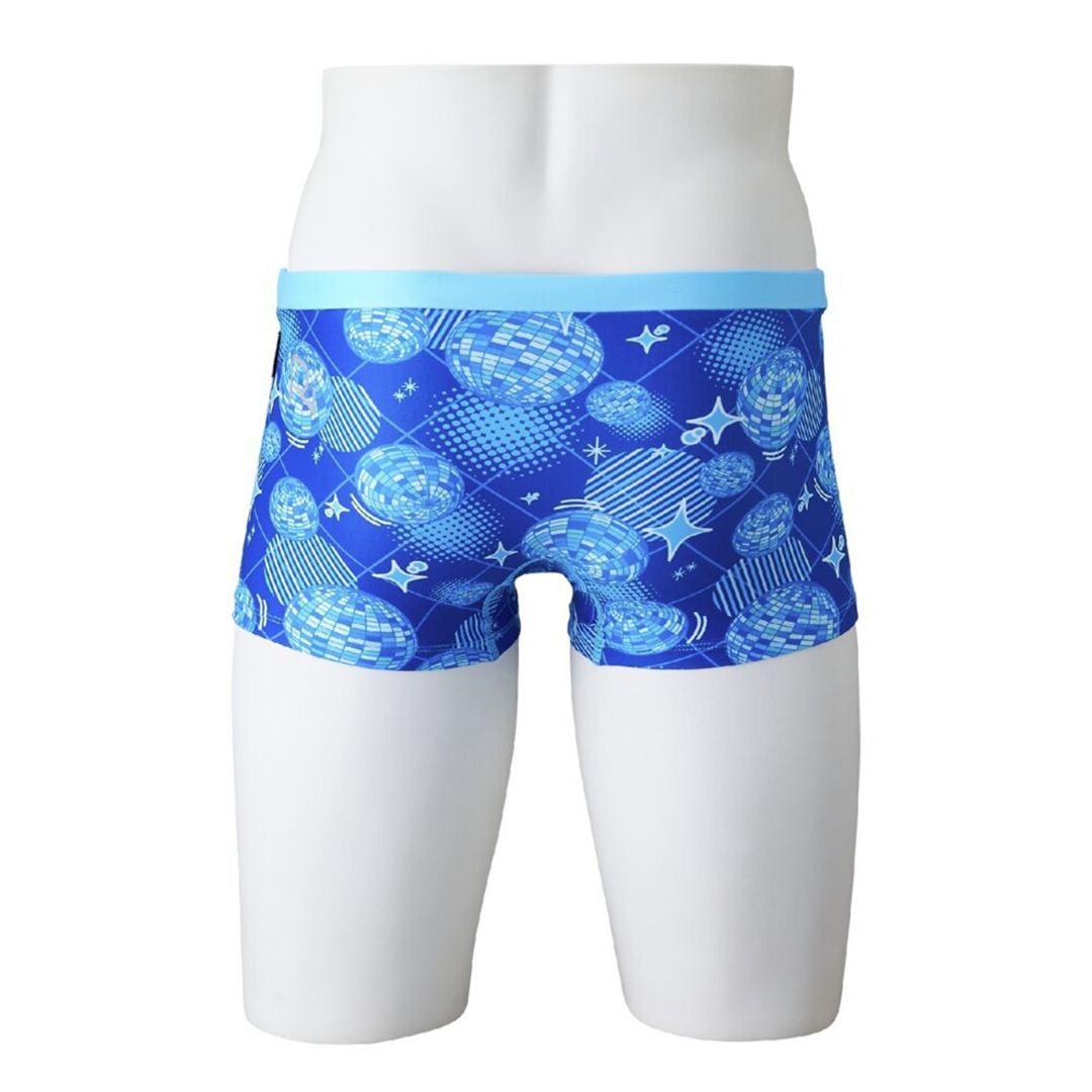 【Ri Collection】競泳練習用ショートスパッツ ブルー M