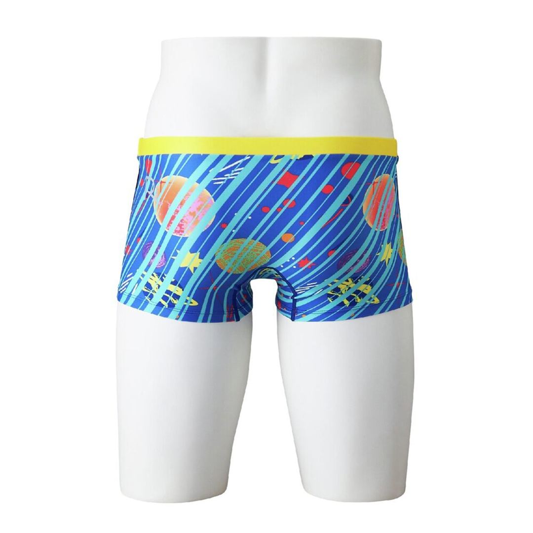 【Ri Collection】競泳練習用ショートスパッツ ブルーグリーン XS