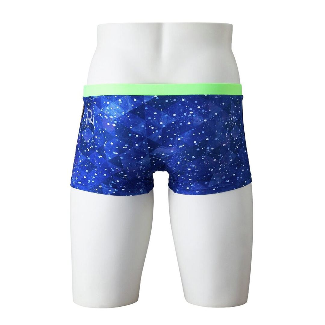 【Ri Collection】競泳練習用ショートスパッツ ネイビー L