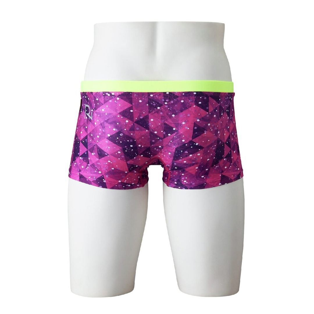 【Ri Collection】競泳練習用ショートスパッツ ローズ L