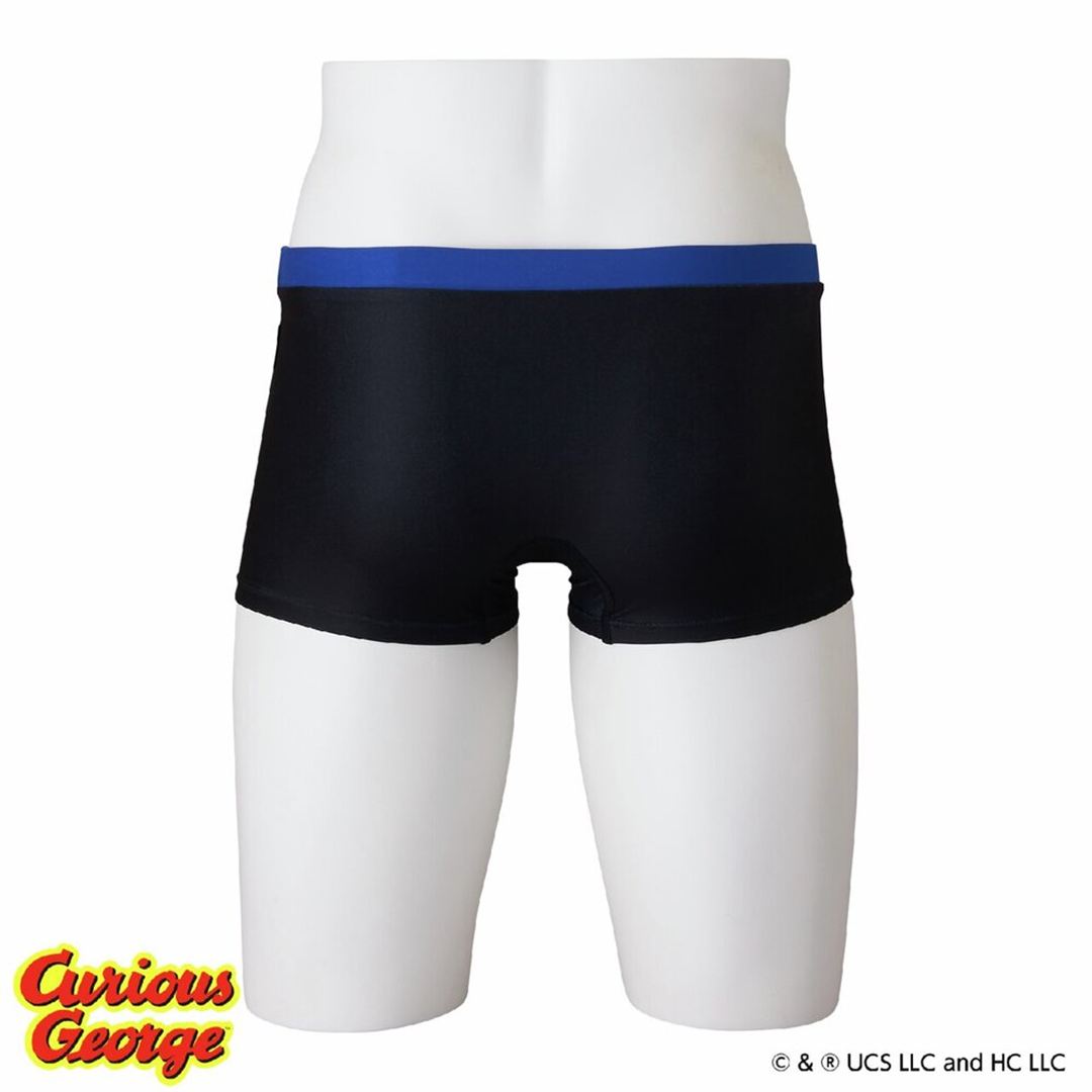 【おさるのジョージ】競泳練習用ショートスパッツ ブラック XS