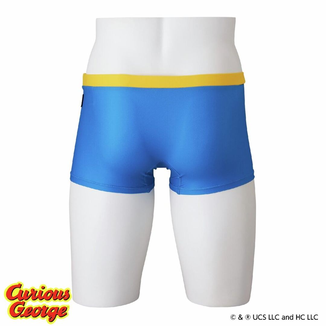 【おさるのジョージ】競泳練習用ショートスパッツ ライトブルー M