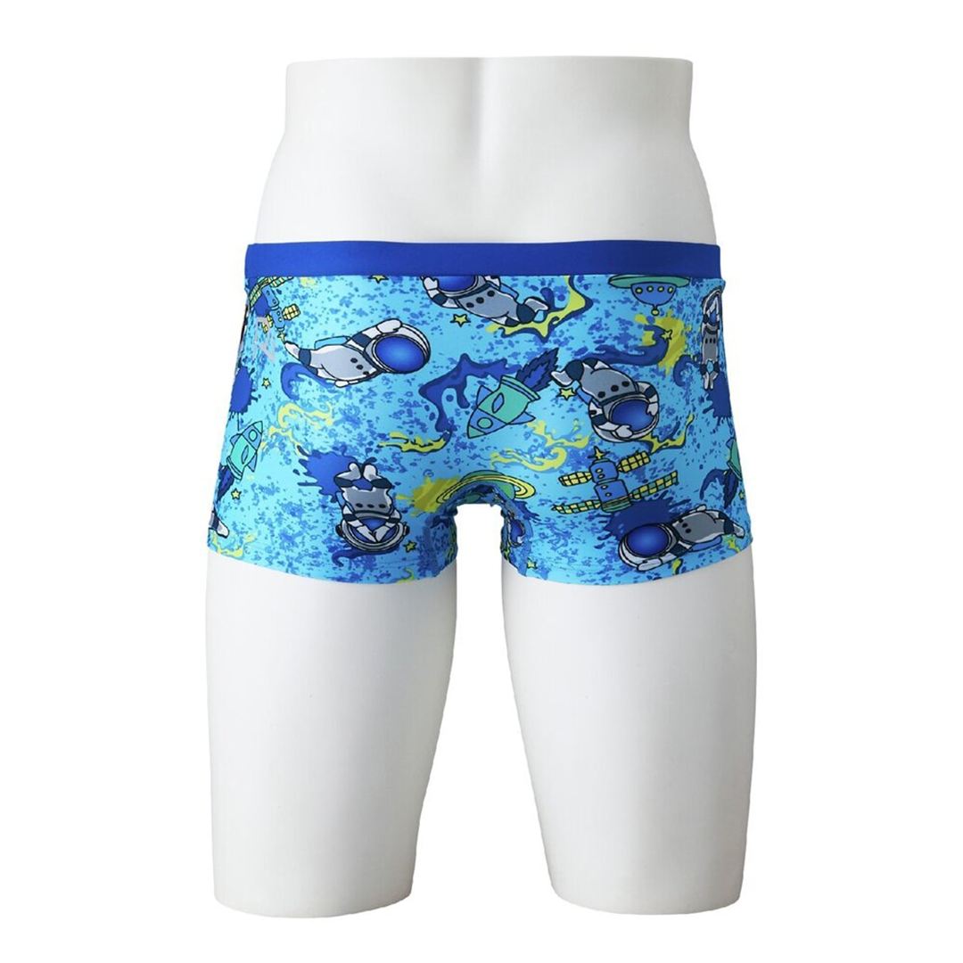 【Ri Collection】競泳練習用ショートスパッツ ブルー 140